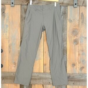 Eddie Bauer Men's Gray Performance Stretch Pants 30x30 Lightweight Hiking Golf
